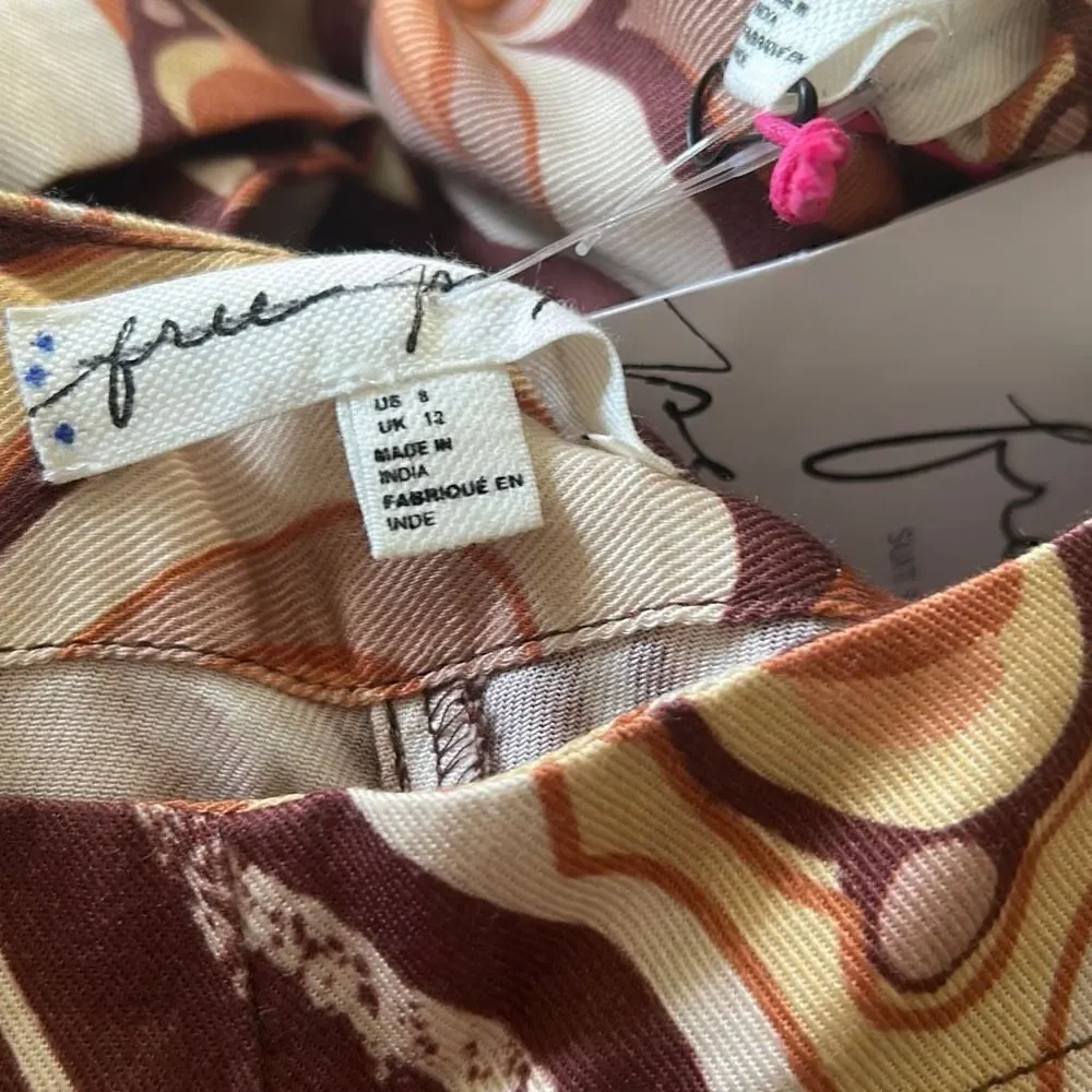 Free people One Way Out Printed Suit size 8